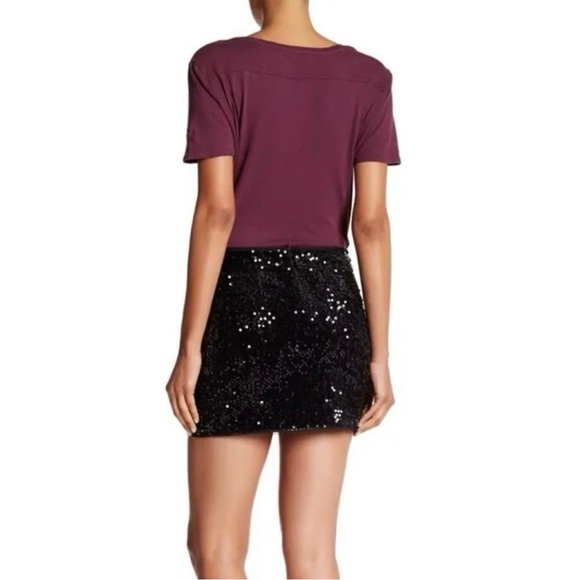 Zadig & Voltaire Virginia Grunge Sequin Mini Skirt - Picture 3 of 10